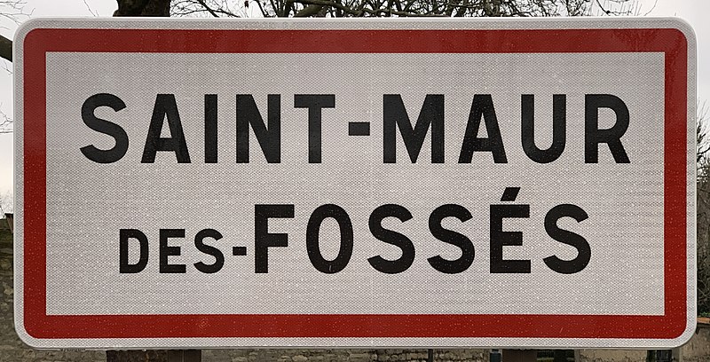 Panneau de la ville Saint-Maur-des-Fossés
