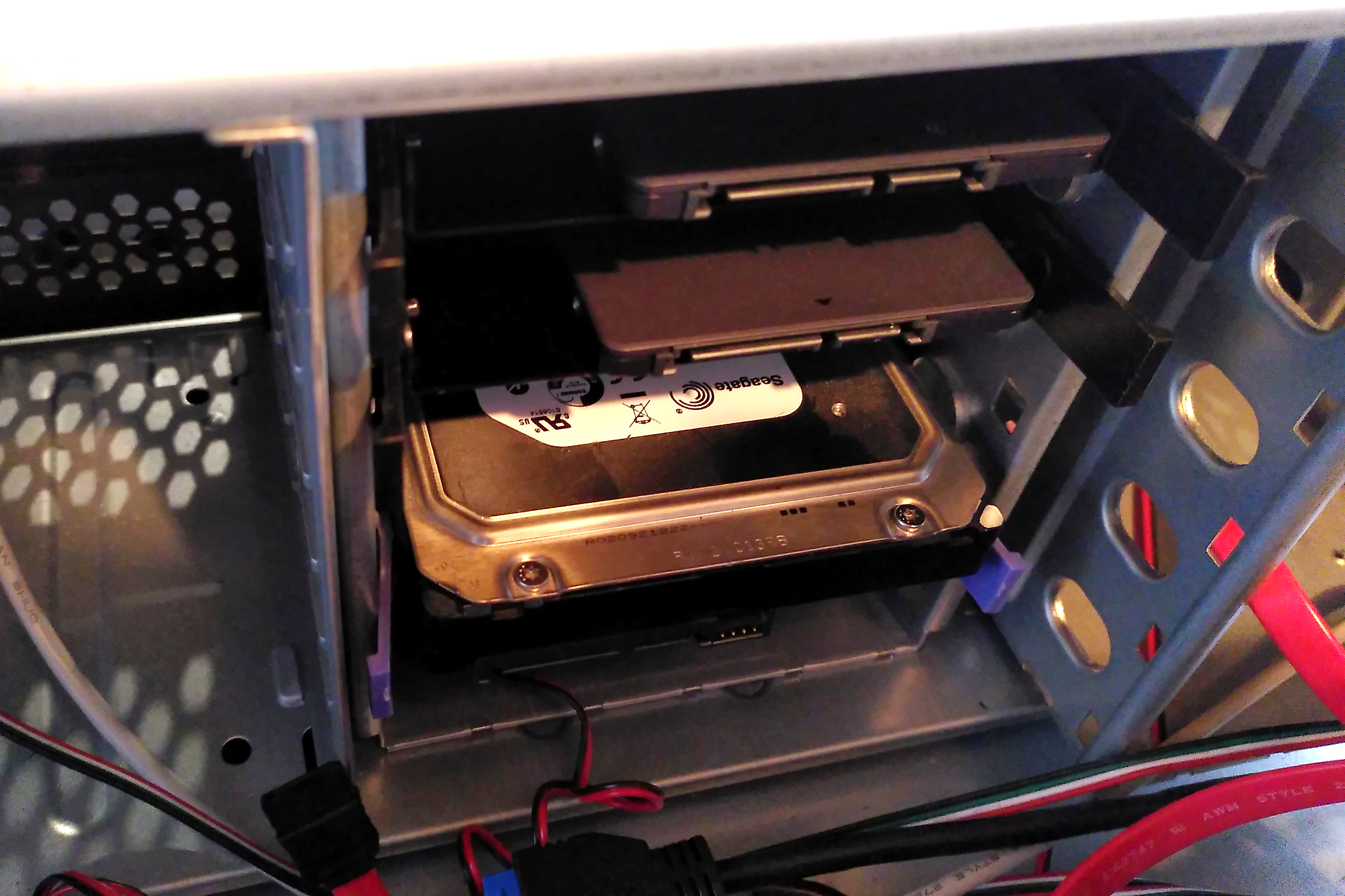 Les disques SSD en place